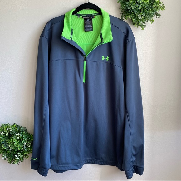 Under Armour Other - Under Armour golf gray 1/4 zip pullover jacket XL